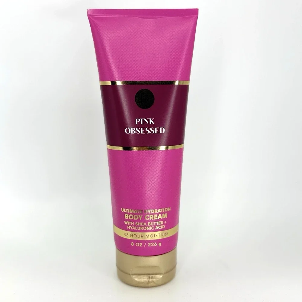 Bath &‎ Body Works Pink Obsessed Ultimate Hydration Body Cream 8oz Shea Butter